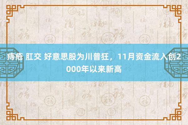 痔疮 肛交 好意思股为川普狂，11月资金流入创2000年以来新高