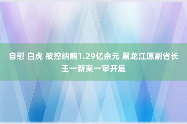 自慰 白虎 被控纳贿1.29亿余元 黑龙江原副省长王一新案一审开庭
