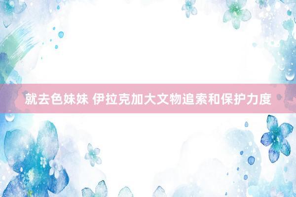 就去色妹妹 伊拉克加大文物追索和保护力度