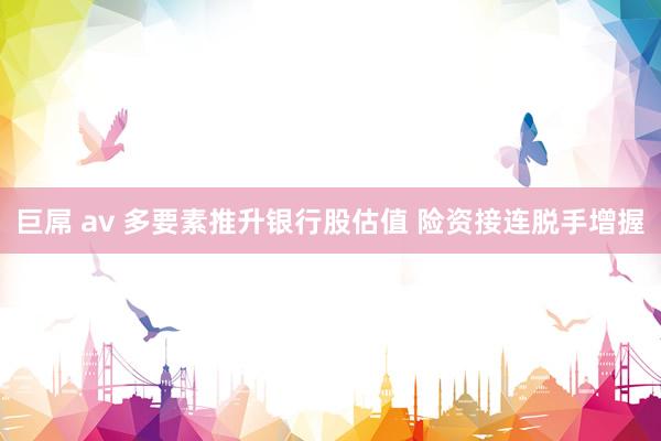 巨屌 av 多要素推升银行股估值 险资接连脱手增握