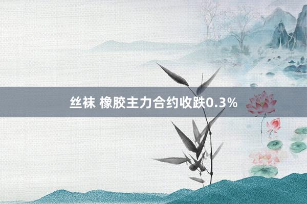 丝袜 橡胶主力合约收跌0.3%