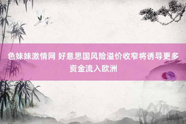 色妹妹激情网 好意思国风险溢价收窄将诱导更多资金流入欧洲