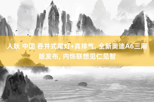 人妖 中国 吞并式尾灯+真排气， 全新奥迪A6三厢版发布， 内饰联想见仁见智