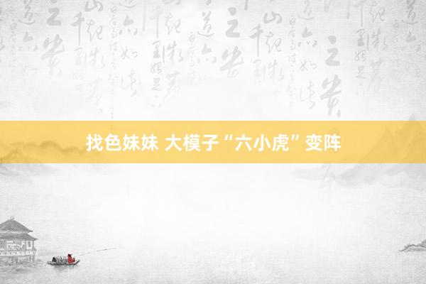 找色妹妹 大模子“六小虎”变阵